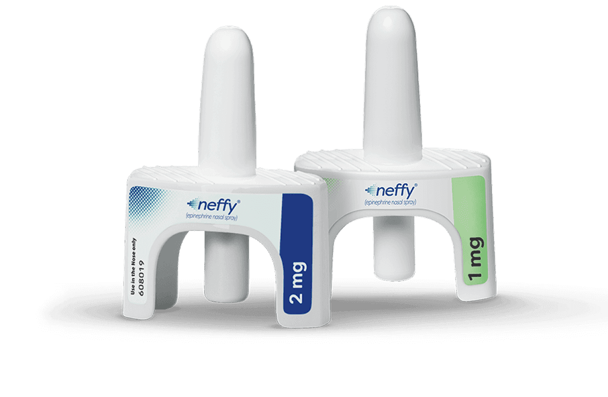 neffy epinephrine nasal spray devices