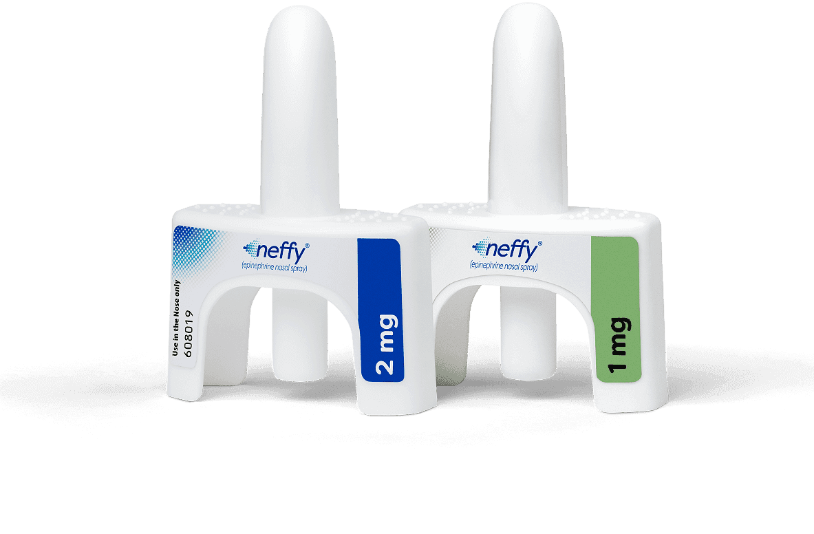 neffy epinephrine nasal spray devices