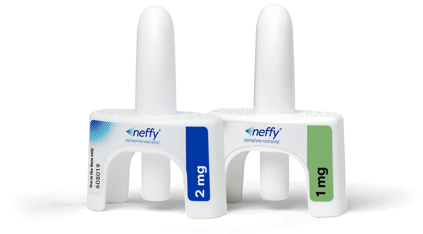 neffy epinephrine nasal spray devices