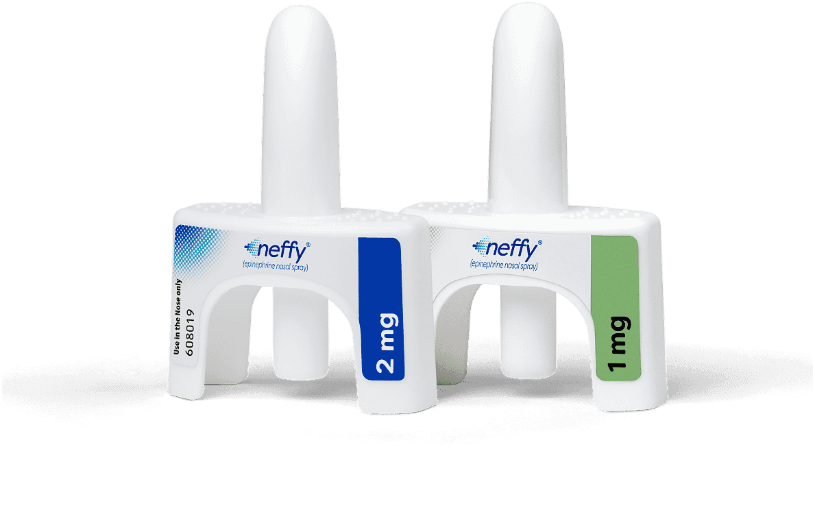 neffy epinephrine nasal spray devices