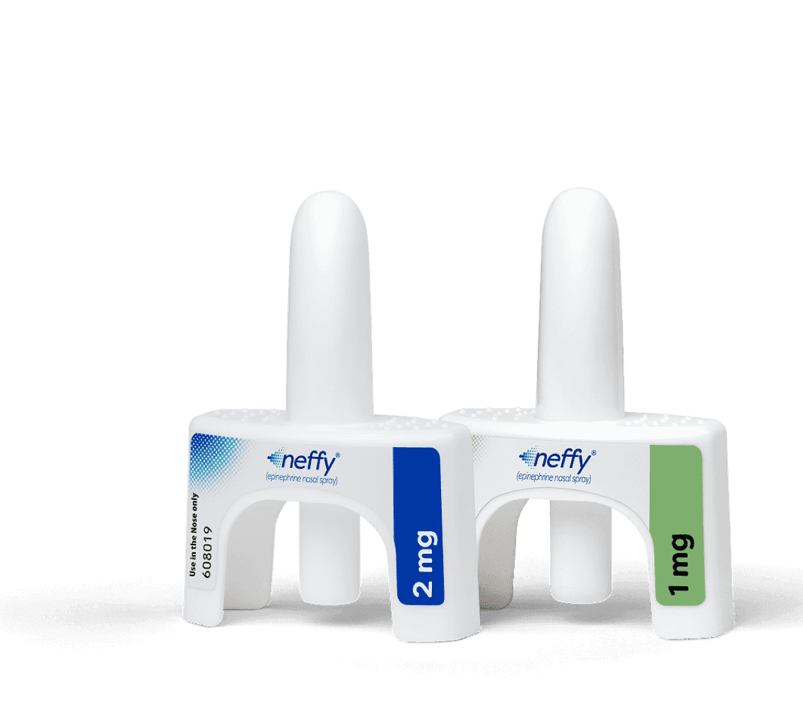 neffy epinephrine nasal spray devices